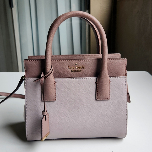 kate spade Handbags - Kate Spade Small Handbag in Two-Tone Lavender/Purple Colorway - Like New